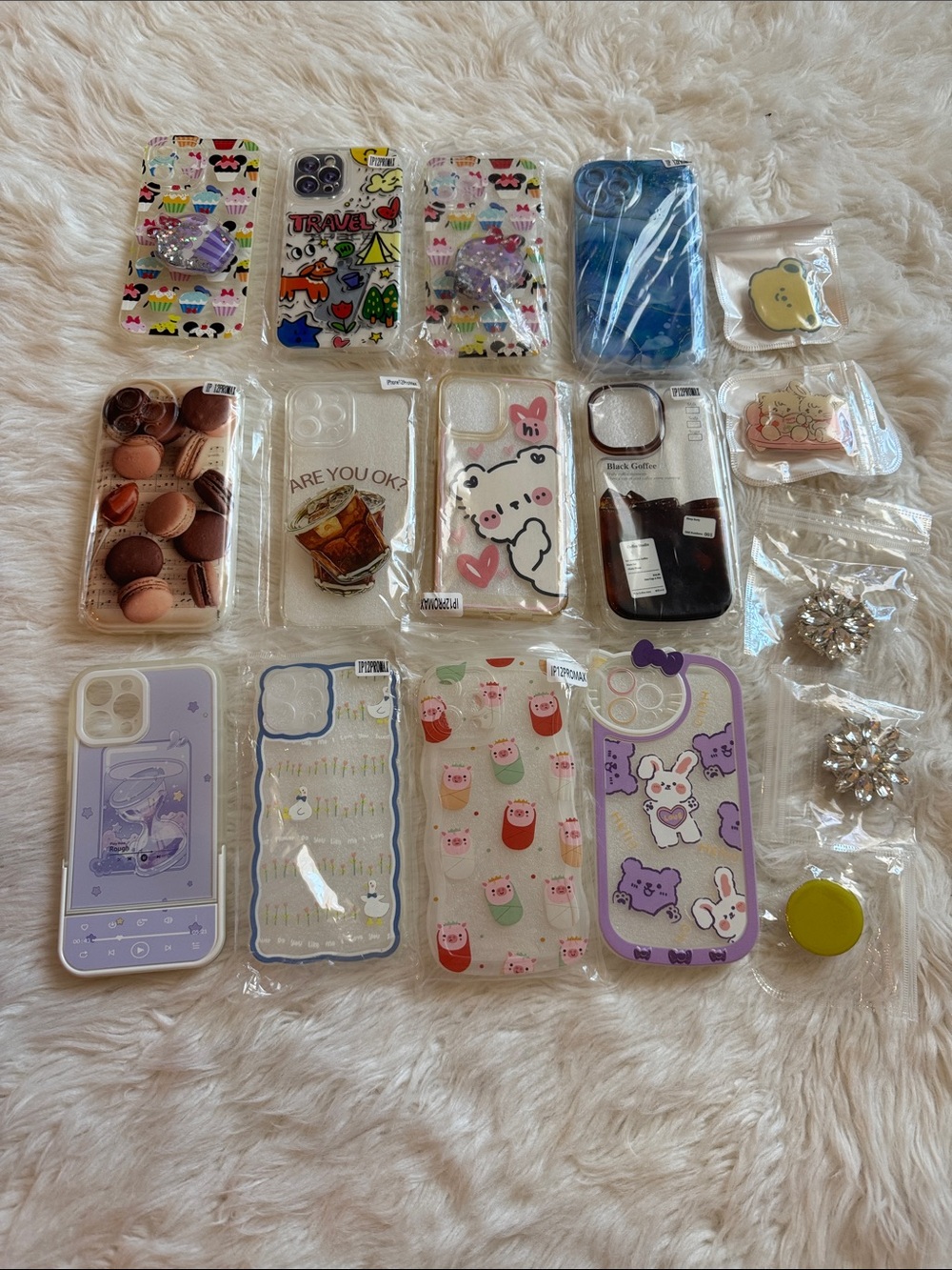 iPhone 12 Pro Max Case Bundle – Cute Aesthetic Cases + Accessories